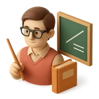 Isometric 3D icon of Teacher, including keywords: teacher.
