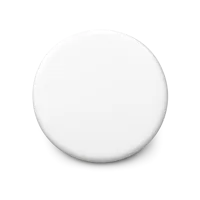 White circle 3D icon in a premium front-facing style for UI design, buttons, indicators, and geometric shape sets.