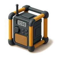 Isometric 3D icon of a worksite light, stylized vector illustration for digital icon sets
