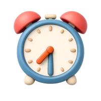 7:30 3D icon