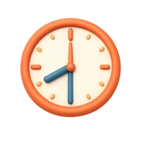 8:30 Clock 3D icon