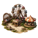 Abandoned Amusement Park 3D icon