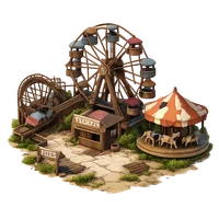 Abandoned Amusement Park 3D icon