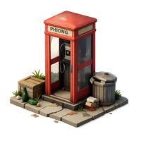 Abandoned Phone Booth 3D icon
