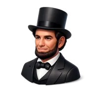 Abraham Lincoln 3D icon