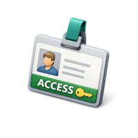 Access Badge 3D icon