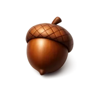 Acorn 3D icon