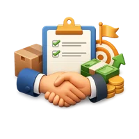 Acquisition 3D icon