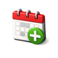 Add Calendar 3D icon