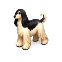 Afghan Hound 3D icon