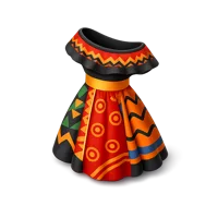 African Dress 3D icon