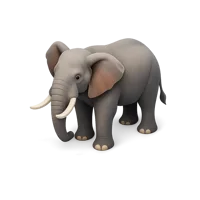 African Elephant 3D icon