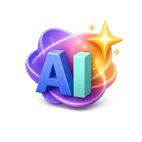 AI Sparkle 3D icon