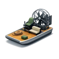 Airboat 3D icon