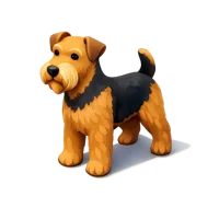 Airedale Terrier 3D icon