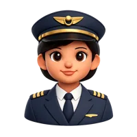 Airline Pilot Avatar 3D icon