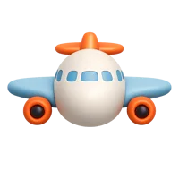 Airplane 3D icon