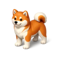 Akita 3D icon