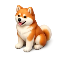 Akita Dog 3D icon