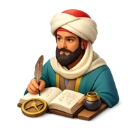 Al-Khwarizmi 3D icon