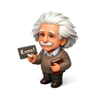 Albert Einstein 3D icon