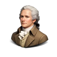 Alexander Hamilton 3D icon