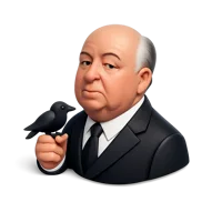Alfred Hitchcock 3D icon