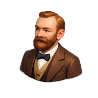 Alfred Nobel 3D icon