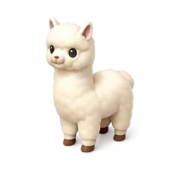 Alpaca 3D icon