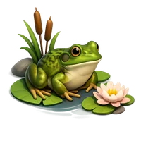 American Bullfrog 3D icon