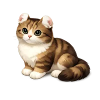 American Curl Cat 3D icon