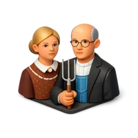 American Gothic 3D icon