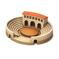 Brown Amphitheater 3D icon