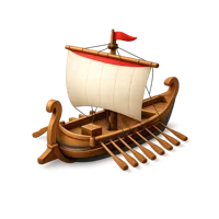 Ancient Ship 3D icon