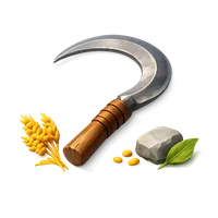 Ancient Sickle 3D icon
