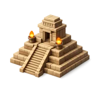 Ancient Temple 3D icon