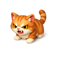 Angry Cat 3D icon