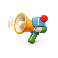 Announcement 3D icon