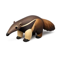 Brown Anteater 3D icon