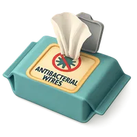 Antibacterial Wipes 3D icon