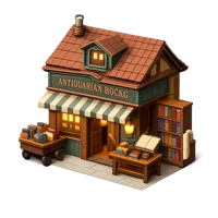 Antique Bookshop 3D icon