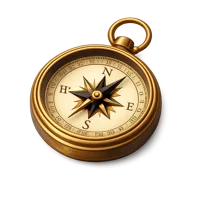 Antique Compass 3D icon