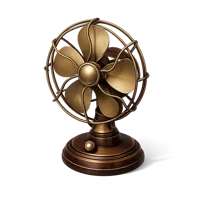Antique Fan 3D icon