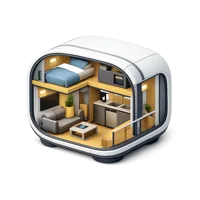 Apartment Pod 3D icon
