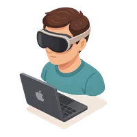 Apple Vision Pro 3D icon