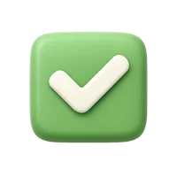 Approve Button 3D icon