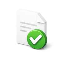 Approved File 3D icon