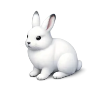 Arctic Hare 3D icon
