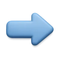 Blue Arrow 3D icon