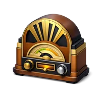 Art Deco Radio 3D icon